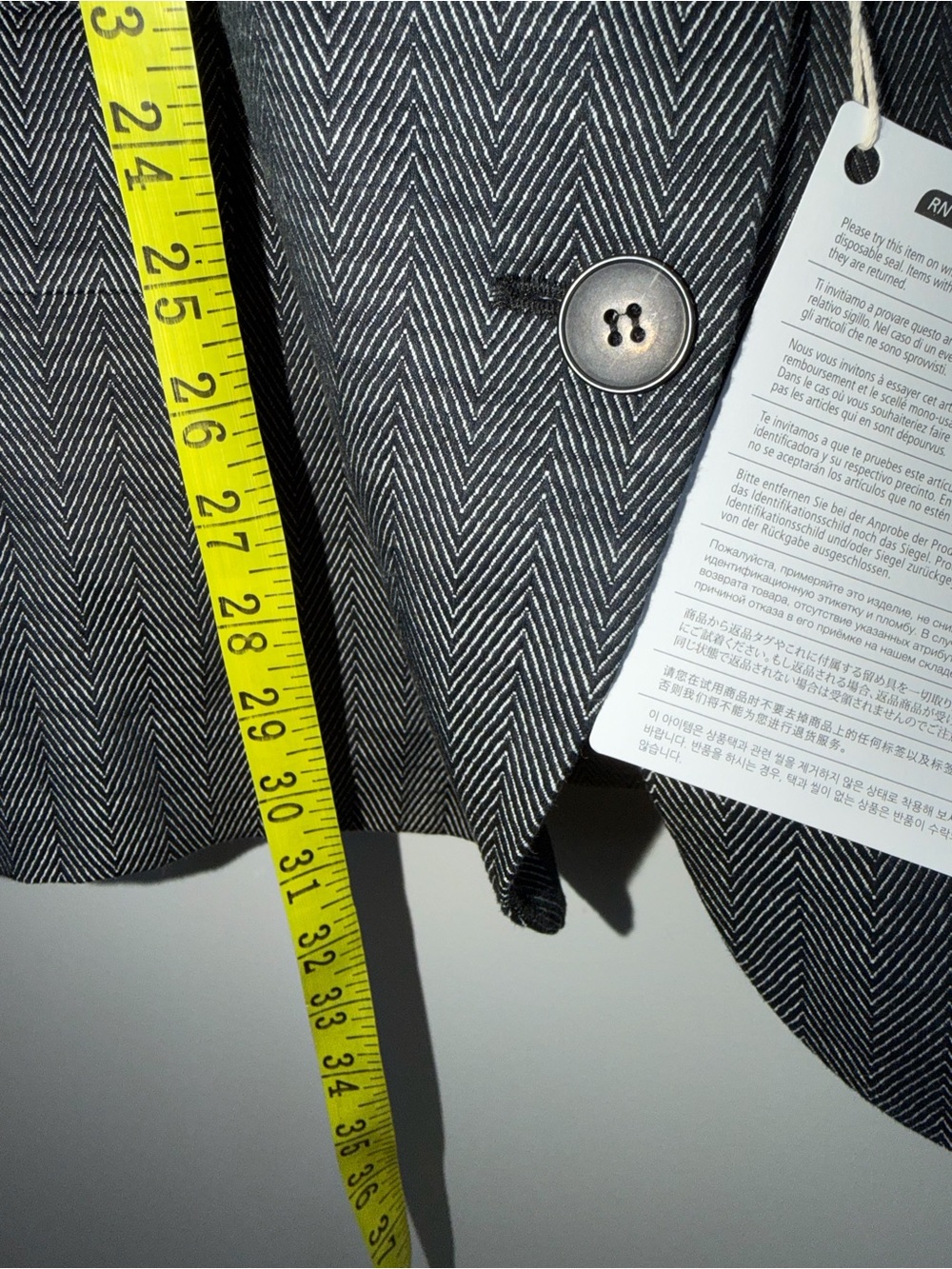 Remain Birger Christensen Oversized Two-Tone Herringbone Blazer power suit 4 - Picture 9 of 12